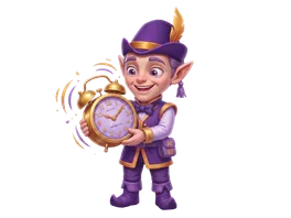 The elf holding a pocket watch